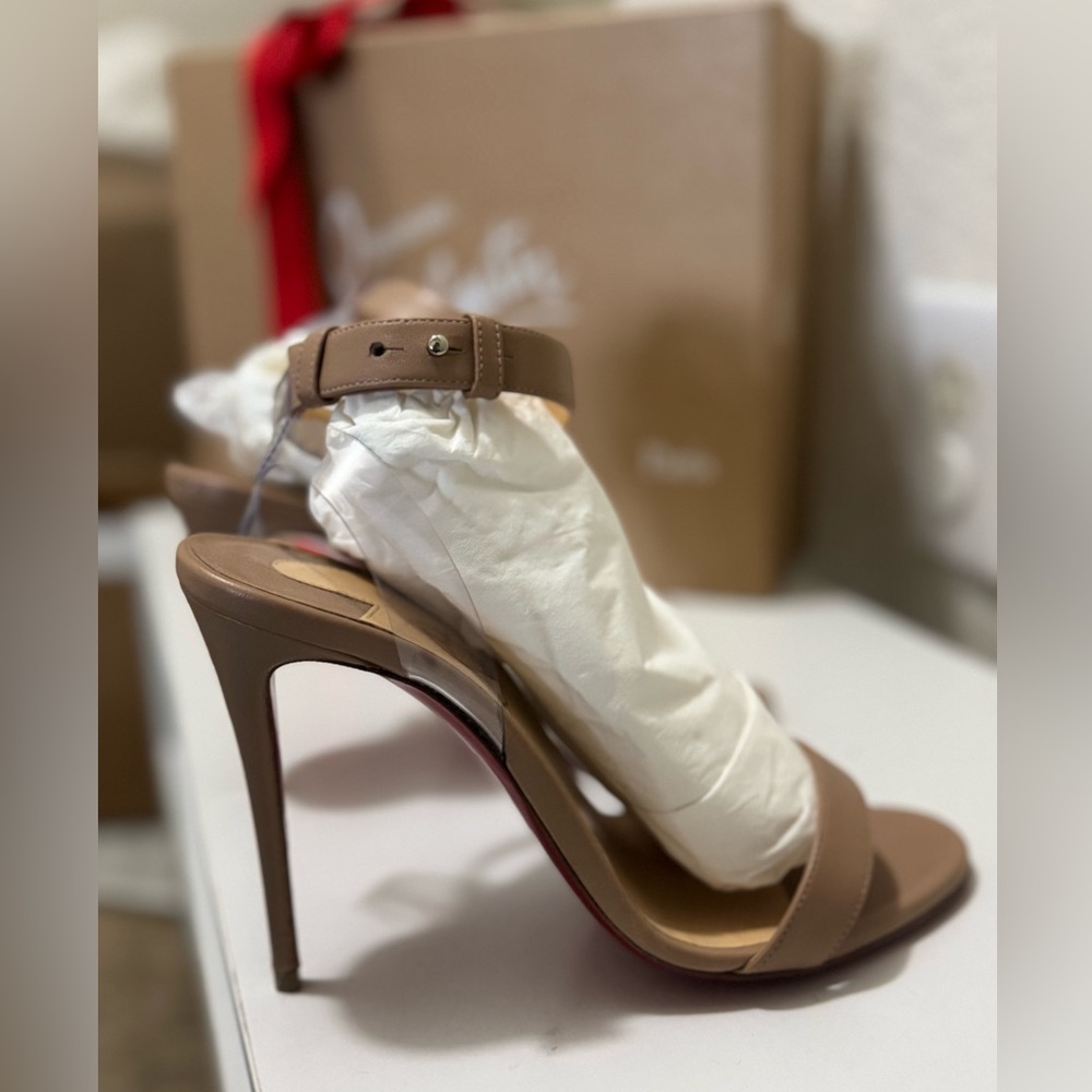 Authentic CHRISTIAN LOUBOUTIN Jonatina 100 nappa/pvc size 36/ US 6/ US 6.5